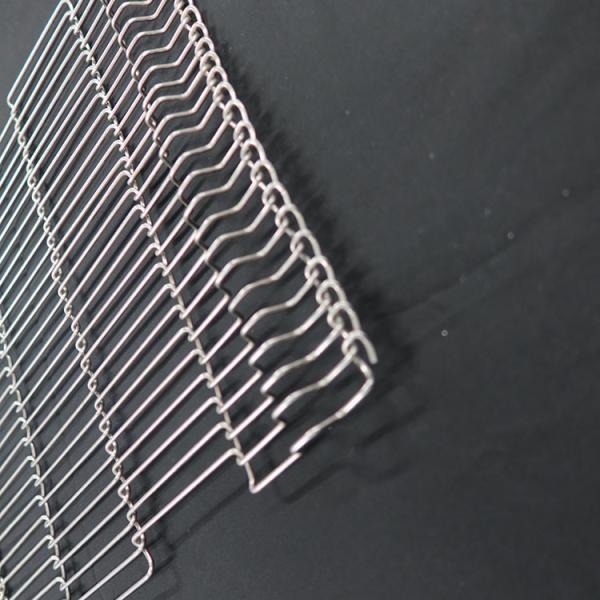 Polishing Stainless Steel Ladder Conveyor Belt For Food Baking And Jam Coating