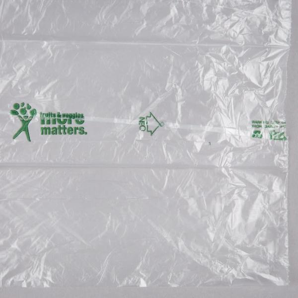 Natural Translucent Plastic Bag , Narrow Profile 14 X 18 Plastic Produce Bags On A Roll