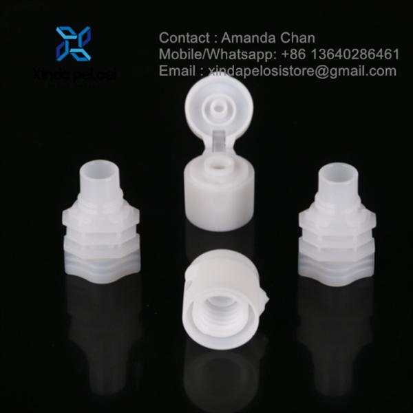 Aceitar Pílula de Plástico Personalizado Flip Top Cap Para Saco de Água, Saco de Suco, Saco de Bebidas para Venda