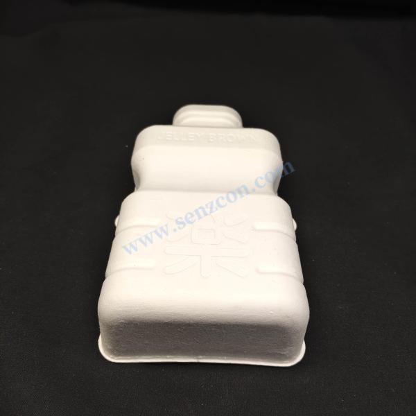 Factory customizes Japanese-style pulp molding packaging for milk, which is eco-friendly, sterile, food-grade, moisture-proof and drop-resistant.