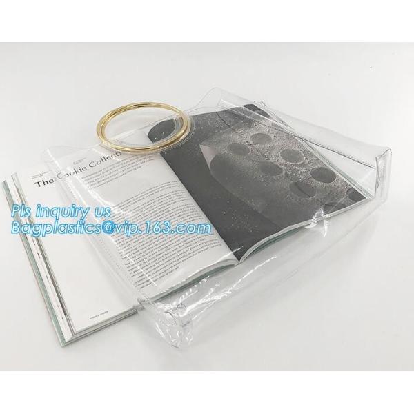 pvc shoulder bag girls one shoulder bag for college, transparent handbag tote shoulder PVC sling clear vinyl beach bag