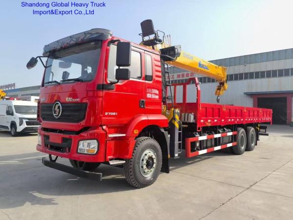 Shacman 14ton 6×4 350HP Boom Truck Crane with Straight Arm and New Condition for Heavy-Duty Lifting