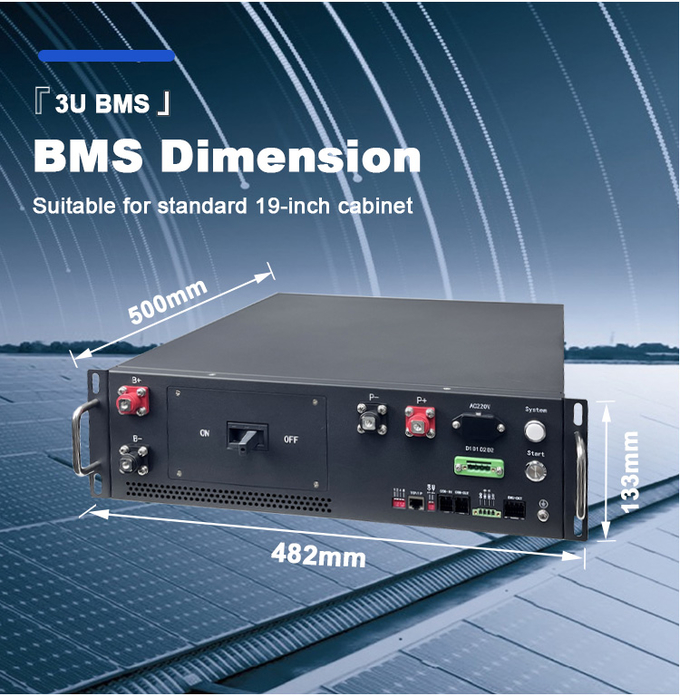 Высоковольтный литийный аккумулятор BMS125A 260V-750V марки GCE с связью CAN для хранения энергии аккумулятора