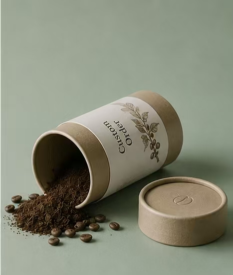 Customizable Paper Cans Packaging for Loose Leaf Tea Herbal Tea and Tea Gift Sets with Food Grade Lining and Logo Printing Options