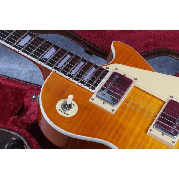 Les in stock 1959 R9 honey burst Paul LP style standard best tiger fire electric guitar,Musical InstrumentsFree shipping