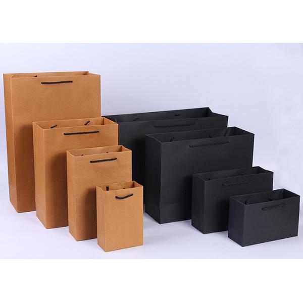 Ридид складывая сумки подарка бумаги Брауна Крафт, сумки подарка Крафт с ручками