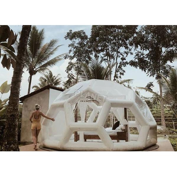 форма футбола шатра ложи пузыря джунглей PVC 0.6mm раздувная