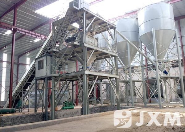 Professional Dry Mortar Mixing Plant 100 Thousand Ton / Year Capacity
