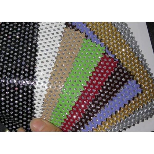 Good Handfeeling Perforated Leather Material Fabric Customized Color
