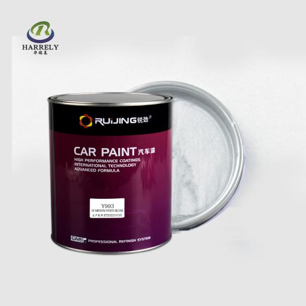 Chrome Acrylic Car Body Repair Paint 1K Medium White Silver Coating 0.5L 4L