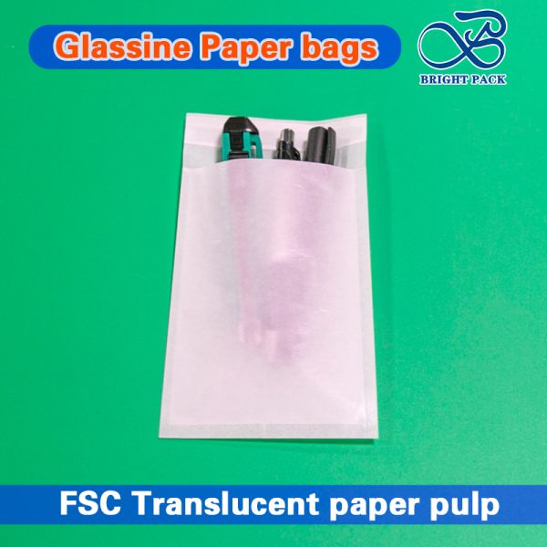 Eco-Friendly Glassine Paper Bag with Small Round Holes for T-Shirt Packaging and Customized Thickness