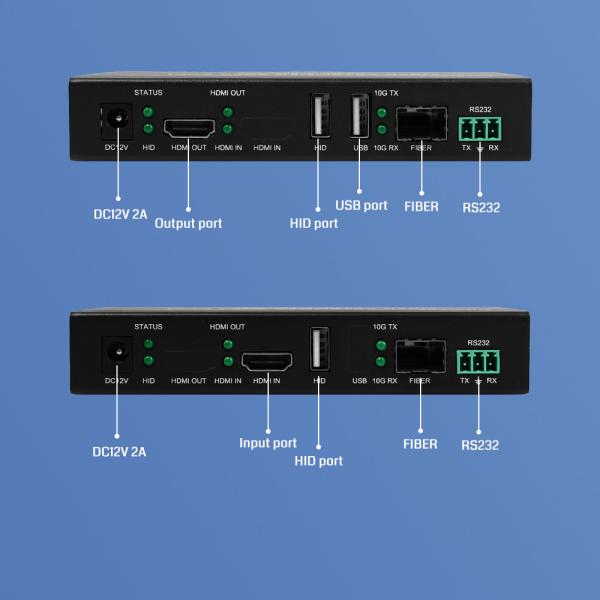 Сигнал высокой четкости IR RS232 HDMI Audio Extender 10km 4k HDMI USB KVM Extender