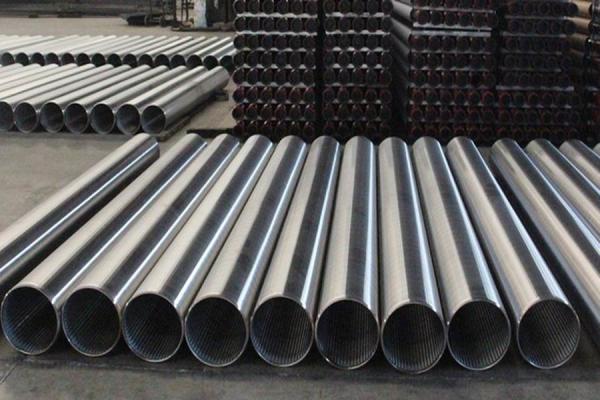 V deu forma a 219mm a tubulação da tela que de fio da cunha soldou toda a tubulação 304 redonda de aço inoxidável