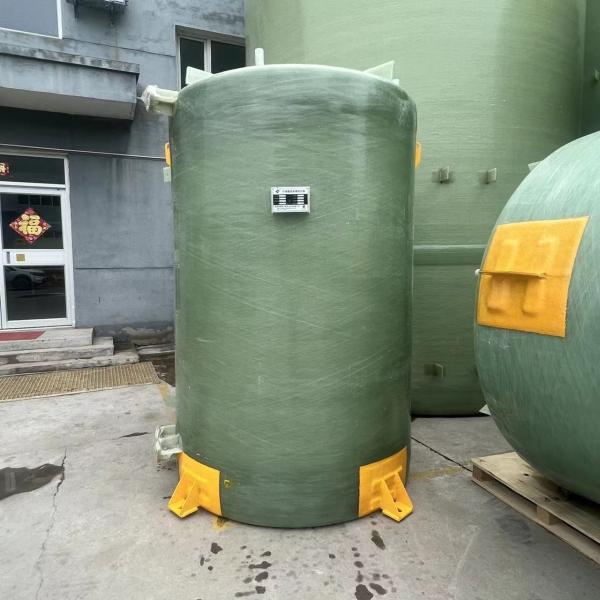 Рана промышленного алкалиа канализационного резервуара Frp химического цилиндрического перекрестная
