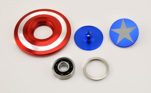 Captain America Si3n4 hybrid ceramic bearing fidget spinner,hand spinner  1114
