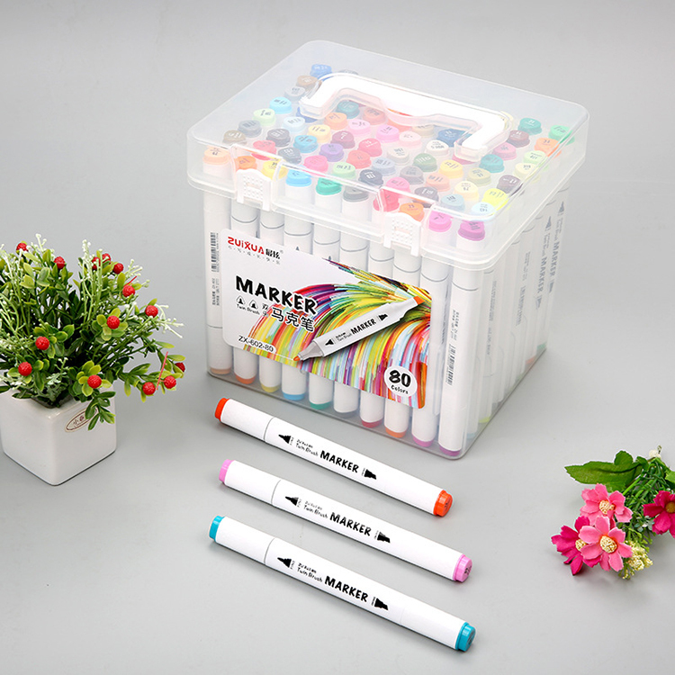 36 Colors Double-headed Bright Color Cute Pens Fancy Markers Permanent Marker Ink