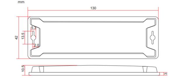 130*42*10.5mm RFID On Metal Tag Outdoor Higgs 4 Chip 30m Read Range