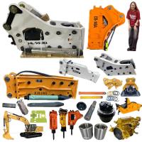 Jack Hammer Rock Breaker pour Furukawa Taille standard de l'excavatrice boîte de pièces de rechange ouverte côté supérieur Hydraulique Hammer Breaker