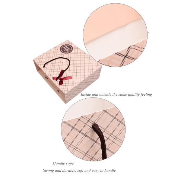 Recycled Wedding Kraft Paper Gift Bags With Handles Printable