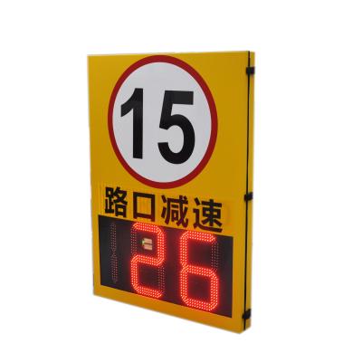 12 polegadas 13,4 polegadas de energia solar Radar limite de velocidade sinal de mensagem variável placas de sinalização