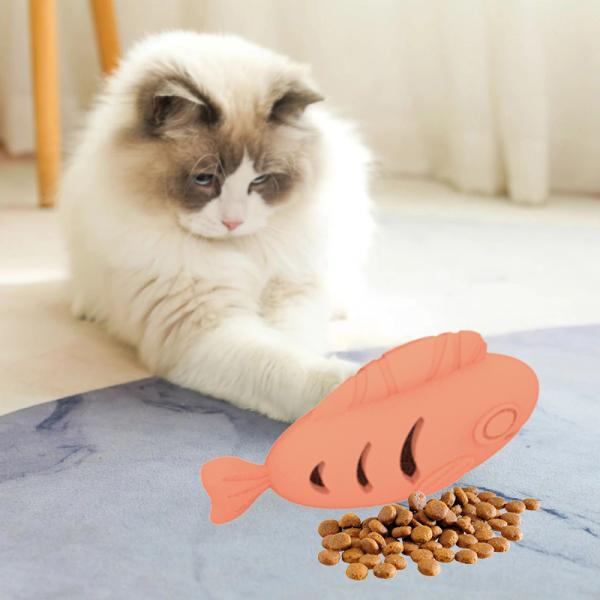 Vente en gros de jouets en forme de poisson de qualité alimentaire en silicone pour animaux de compagnie