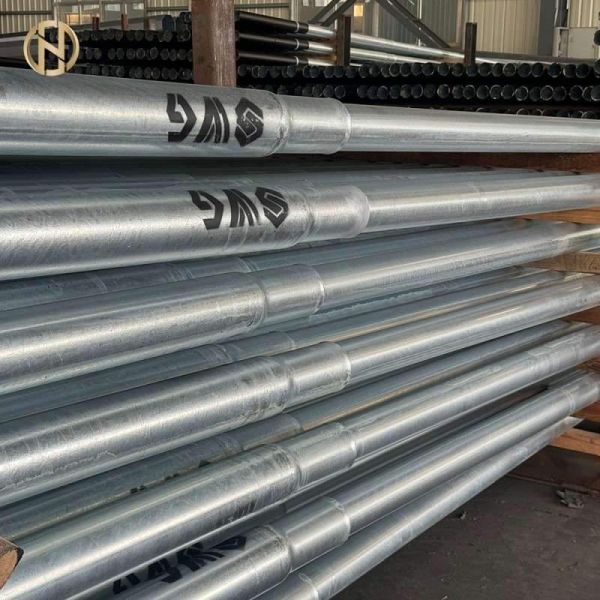 Customized Q355 Hot Dip Galvanized Swaged Steel Pole 6m 9m 12m Stepped Electrical Utility Pole for Street Lighting and Power Transmission