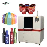 Máquina de impresión cilíndrica automática blanca Impresora de botellas térmicas de 1,5 kW Ss