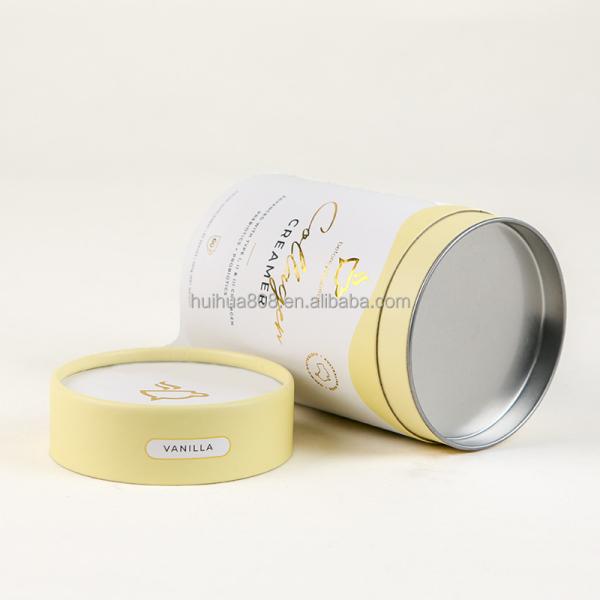 Food Grade Tea Paper Jar Customized Craft Paper Bio-degradable Cylinder Carton Packaging Tube Sealed Moisture-proof Chewing Gum