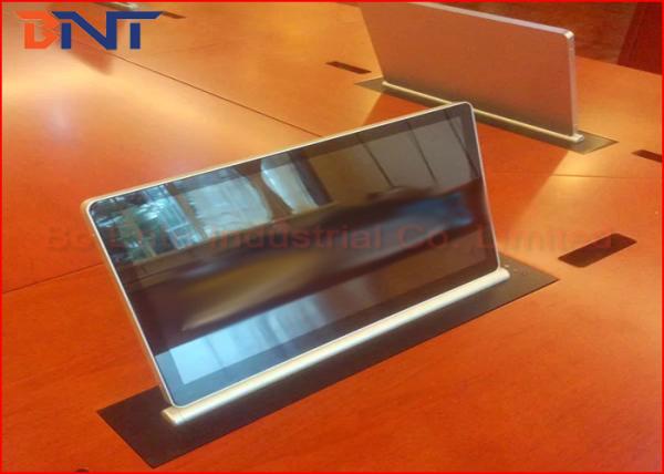 Pop Up Screen Adjustable Computer Monitor Lift For Audio Video Conference System