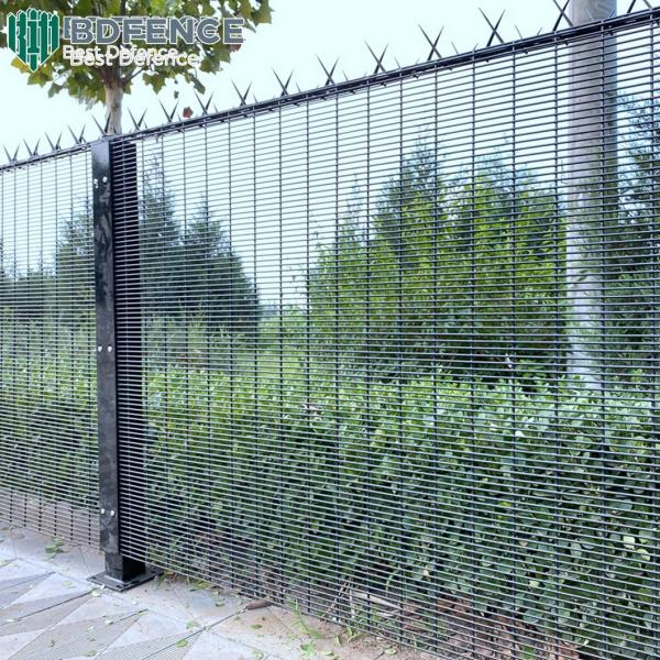 Galvanized Panels 358 Anti Climb Security Fencing Prison Clear View
