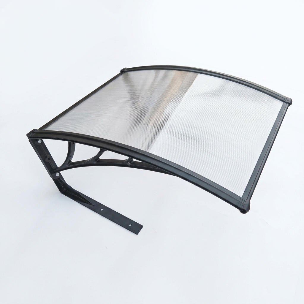 Transparent  Polycarbonate Hollow sheet Roofing Plastic Bracket Lawn Mower Canopy Easy install
