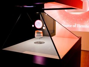 Brightness Full HD Hologram Pyramid Display Unit , 3D Holographic Showcase for