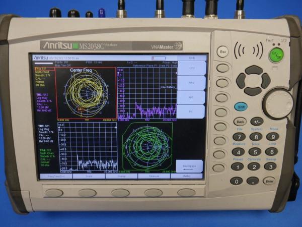 Anritsu MS2038C Handheld VNA & Spectrum Analyzer VNA 5 kHz–20 GHz