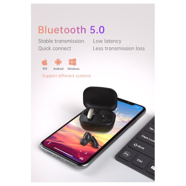 BT 5.0 15m Anc Earbuds Wireless Bass Earphones For Mobile Phone