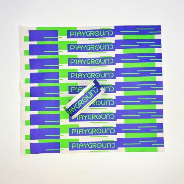 Waterproof Custom Logo Printing Tyvek Paper Wristbands for Event Party Meeting Access Control