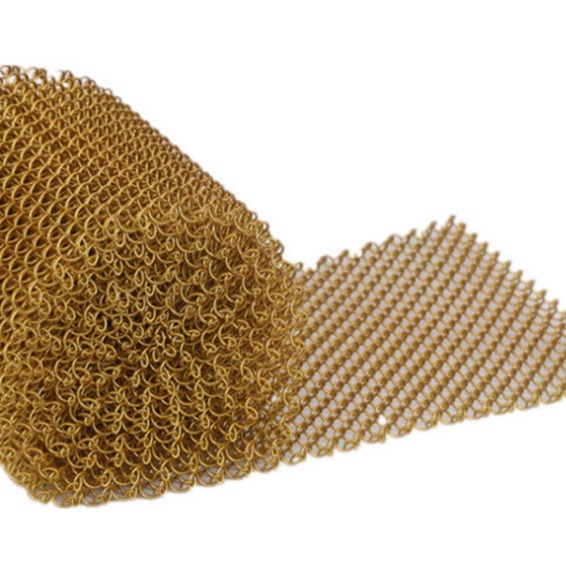 Architectural Aluminum Mesh Coil Drapery for Partition Curtain Divider