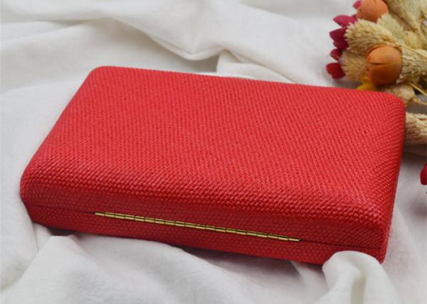 Summer Female Party Wedding Evening Clutch Bags , Ladies Clutch Bags With Ring Clasp