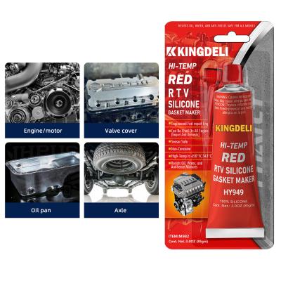 Colagem de alta temperatura vermelha do silicone do ODM do OEM para o motor automotivo