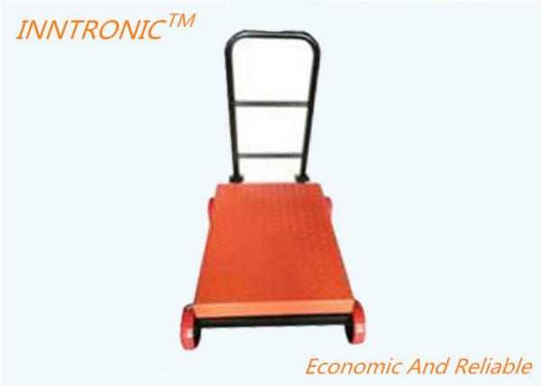 Platform scale MABD 60x80cm IP65 Powder Coated Industry Mild Steel Portable Weight Scale with wheel 500 Kg AC 220V / 50Hz