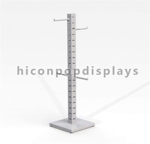 Garment Store Pop Merchandise Displays Floor Metal Wood Clothing Rack For Sale