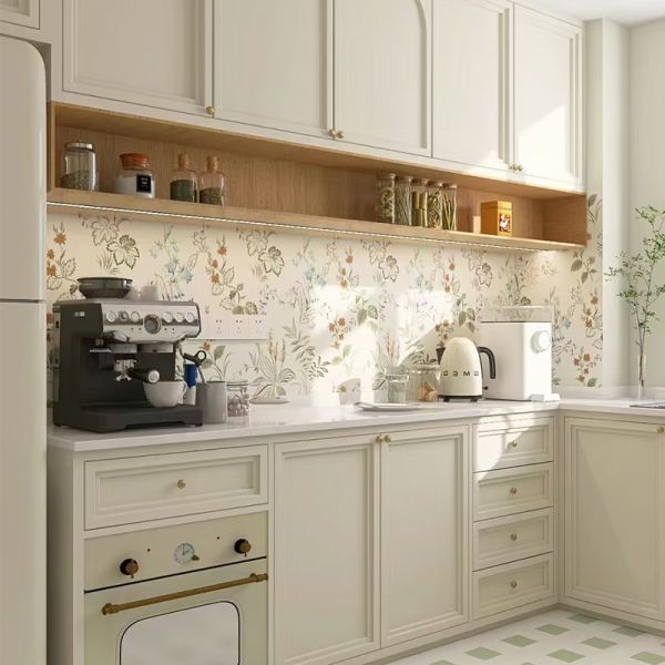Modern  Shaker Kitchen Cabinet Plywood Luxury Custom Apartment Kitchen Cabinet