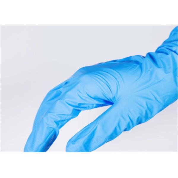 Highly Flexural Characteristic Disposable Nitrile Gloves Powder Free Latex Free 100 Pcs / Box