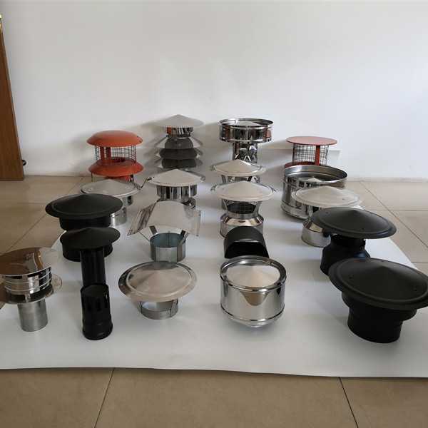 Chimney Pot Bird Guard Cowl Chimney Rain Cap For Double Wall Stainless Steel Stove Pipe