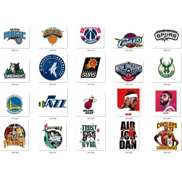 DTF heat transfer stickers Gang heat transfer DTF printing service supports customized batch production