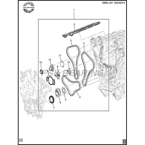 Buick 3.0 LaCrosse Timing Chain Repair Kit 9-0753S FSK