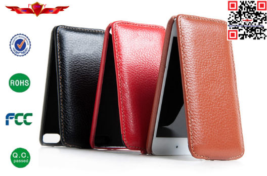 100% Perfect Fit Genuine Leather Flip Cover Case For Ipod Touch 5 High Quality Durable