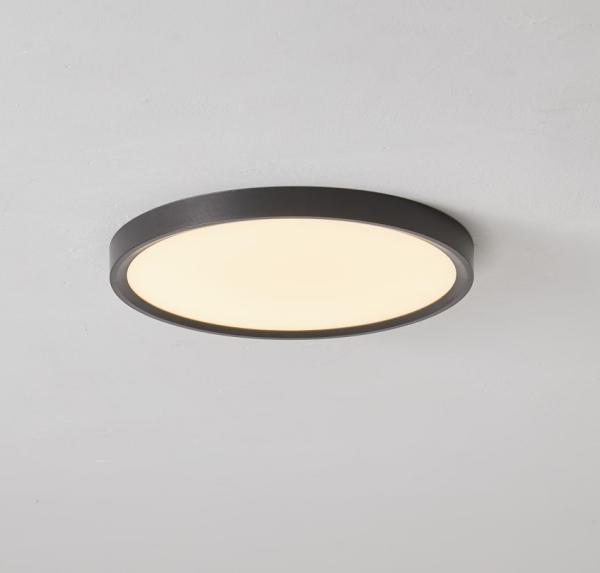 Anti Glare LED Ceiling Panel Light 18W 3 colors changing 230mm 100LM/W ABS Black housing 3mm LGP IP42 home lighting