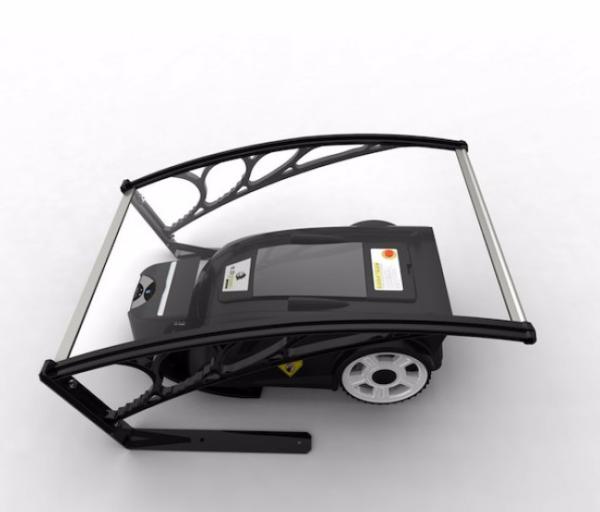 Unique Robot Mower Garage , Glass Door Canopy Awning Polycarbonate Sheet