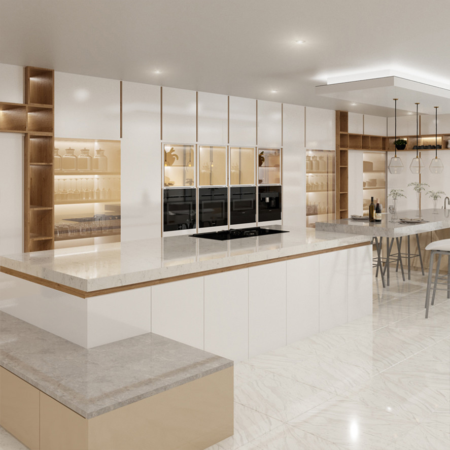 American Kitchen Cabinet Sale Complete Furniture with Particleboard Door Material