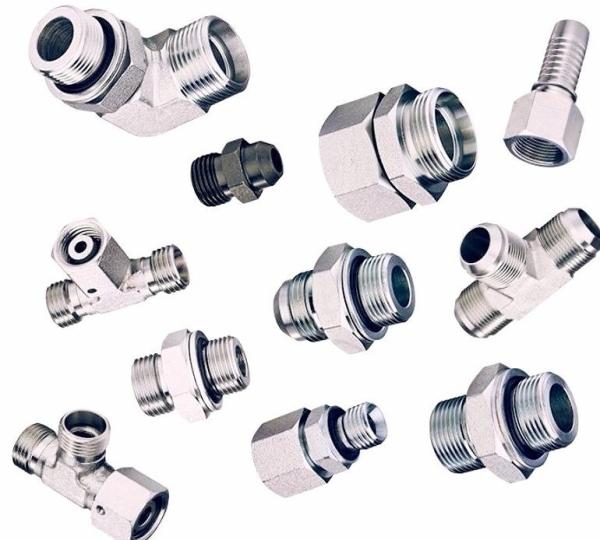 Silver Hexagon Head Type Reusable Hydraulic Hose Fittings for Stainless Steel Fittings